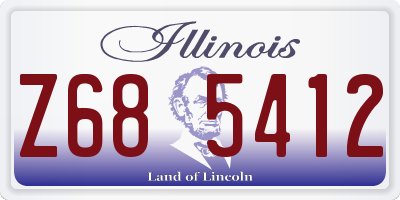 IL license plate Z685412