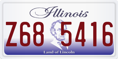 IL license plate Z685416