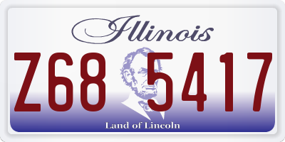 IL license plate Z685417