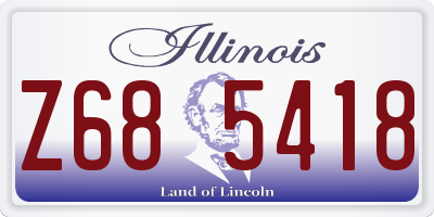 IL license plate Z685418