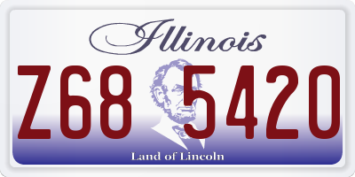 IL license plate Z685420