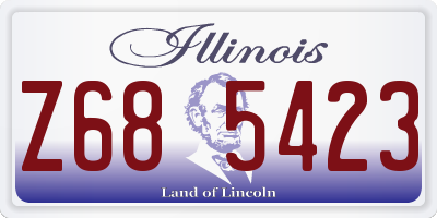 IL license plate Z685423