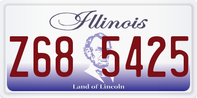 IL license plate Z685425