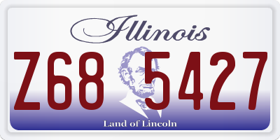 IL license plate Z685427