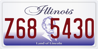 IL license plate Z685430