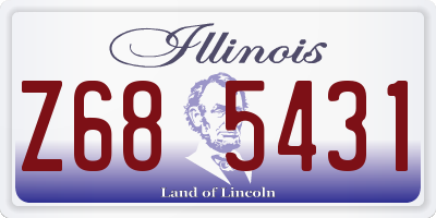 IL license plate Z685431
