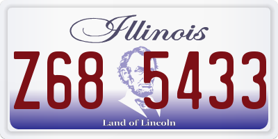 IL license plate Z685433