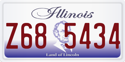IL license plate Z685434