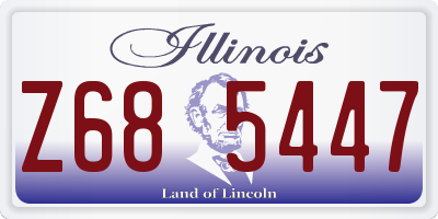 IL license plate Z685447