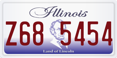 IL license plate Z685454