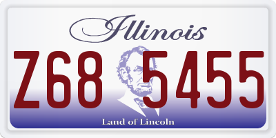 IL license plate Z685455