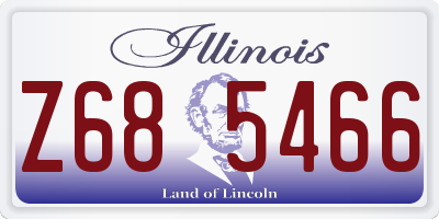 IL license plate Z685466