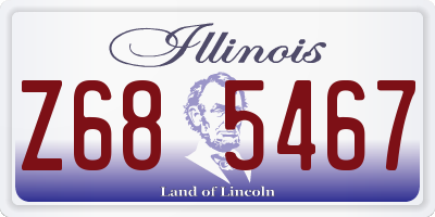 IL license plate Z685467