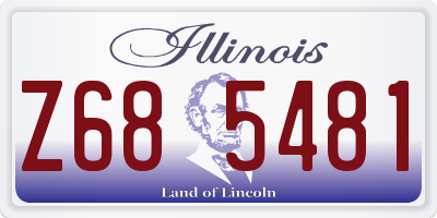 IL license plate Z685481