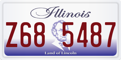 IL license plate Z685487