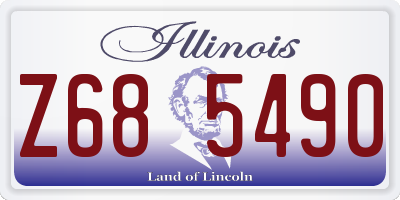 IL license plate Z685490