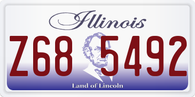 IL license plate Z685492