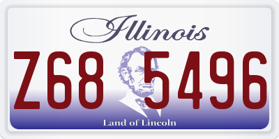 IL license plate Z685496