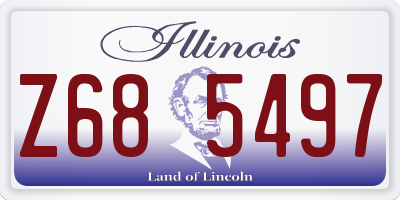 IL license plate Z685497