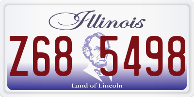 IL license plate Z685498