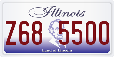 IL license plate Z685500