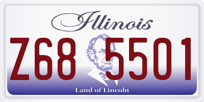 IL license plate Z685501