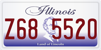 IL license plate Z685520