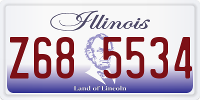 IL license plate Z685534
