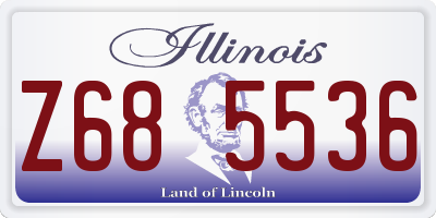 IL license plate Z685536