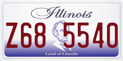 IL license plate Z685540