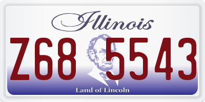 IL license plate Z685543