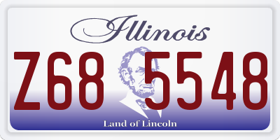 IL license plate Z685548