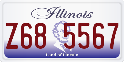IL license plate Z685567