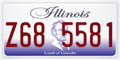IL license plate Z685581