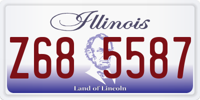 IL license plate Z685587