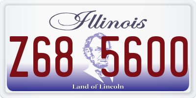 IL license plate Z685600