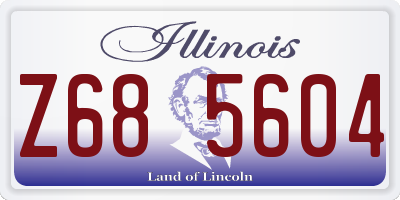 IL license plate Z685604
