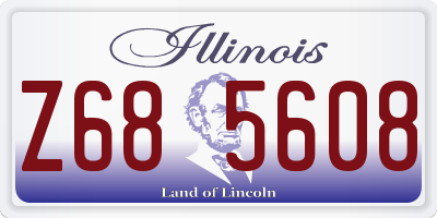 IL license plate Z685608