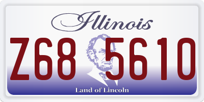 IL license plate Z685610