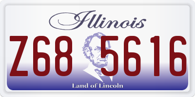 IL license plate Z685616