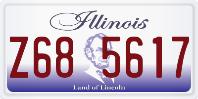 IL license plate Z685617