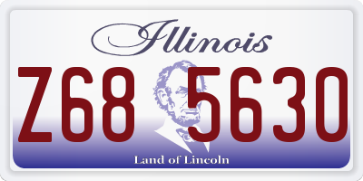 IL license plate Z685630