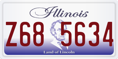 IL license plate Z685634