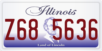 IL license plate Z685636