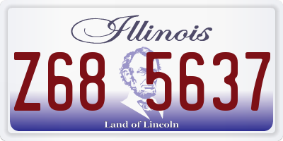 IL license plate Z685637
