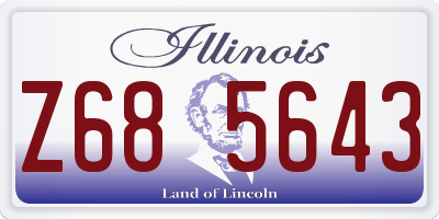 IL license plate Z685643