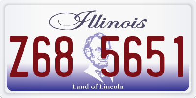 IL license plate Z685651