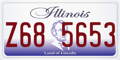 IL license plate Z685653