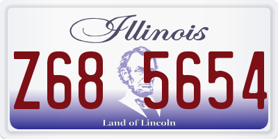 IL license plate Z685654