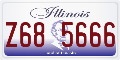 IL license plate Z685666